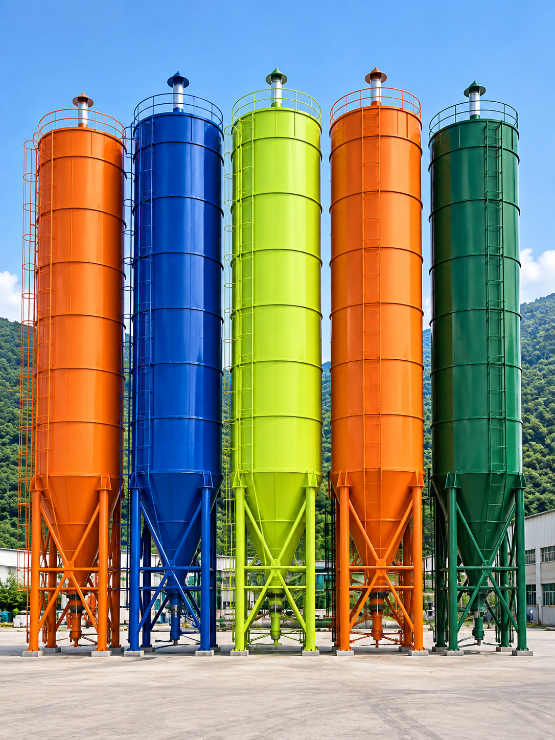 Structural fabrication and multi-storage silos